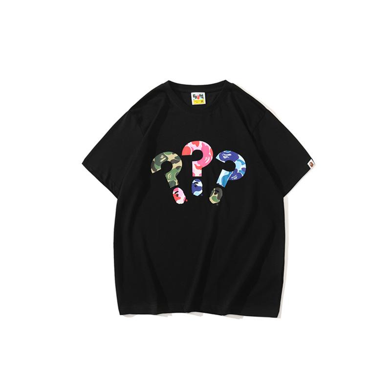 Bathing Ape T-Shirt Spring and Summer Short Sleeve Printed Fashion Camouflage T-shirt