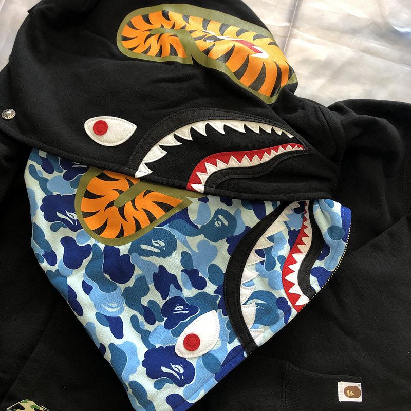 Bathing Ape Hoodie Autumn and Winter Fashion Brand Cardigan Zipper Hoodie Youth Fashion