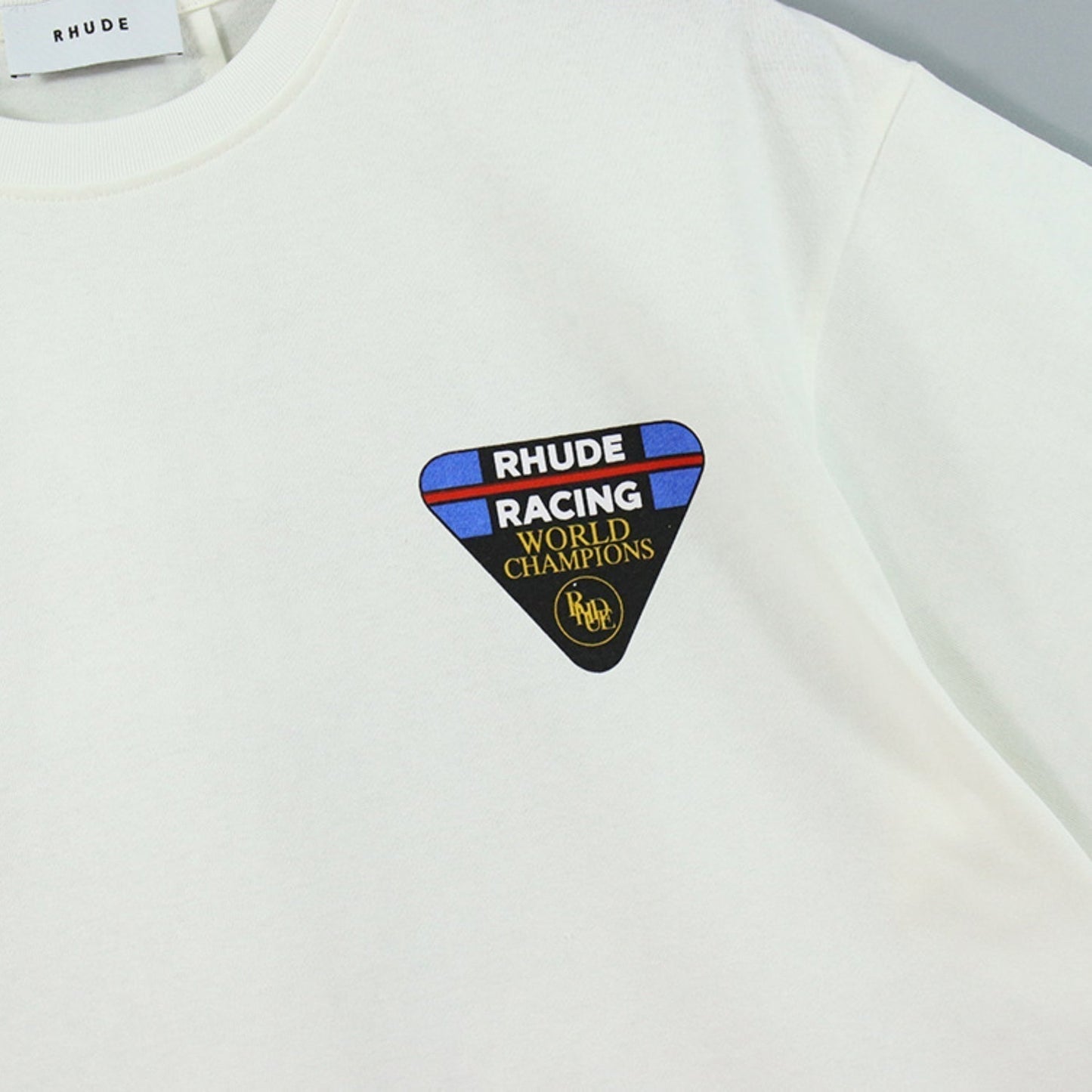 Rhude T-shirt Inverted Triangle Letter Print Short Sleeve T-shirt