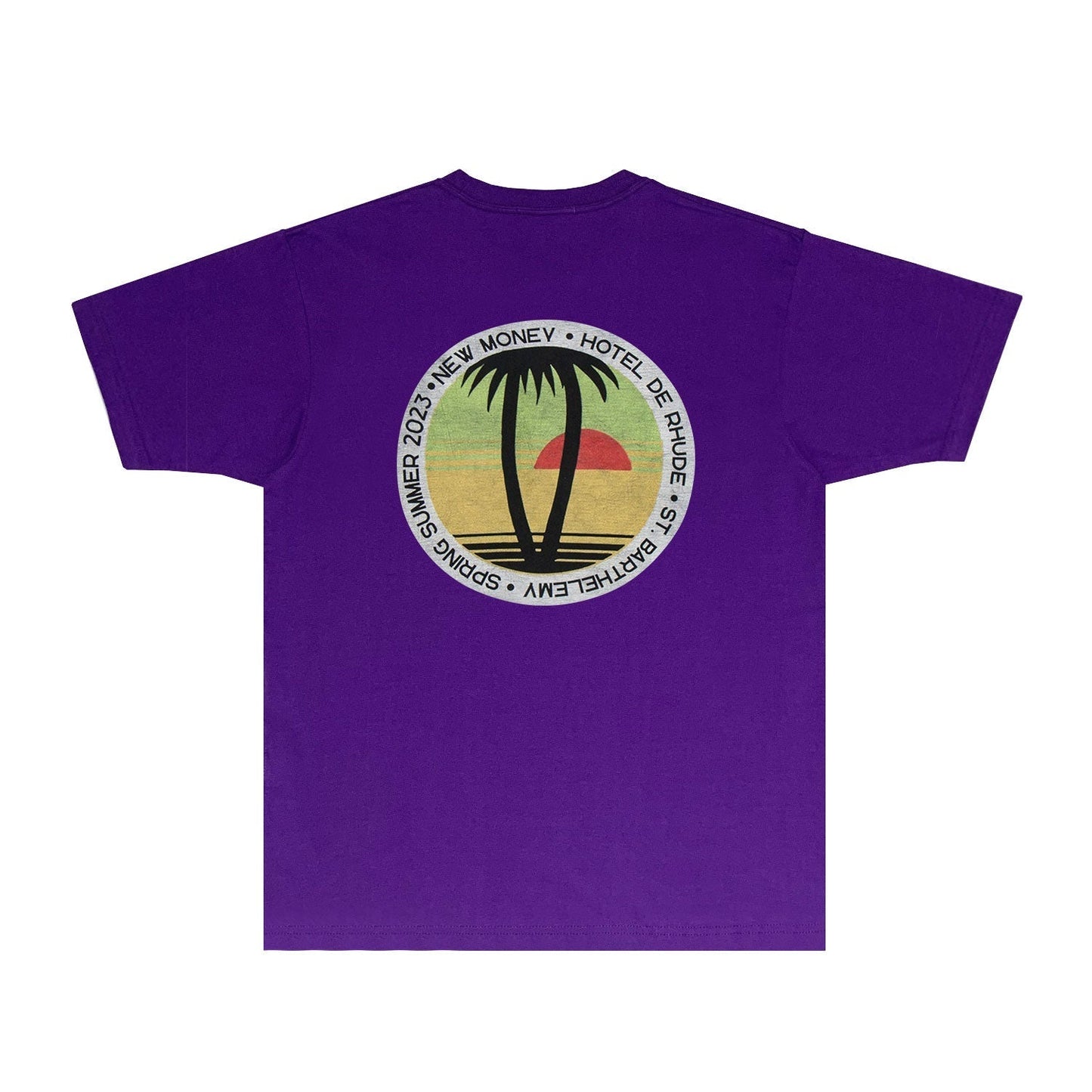 Rhude T-shirts Printed Trendy Pure Cotton