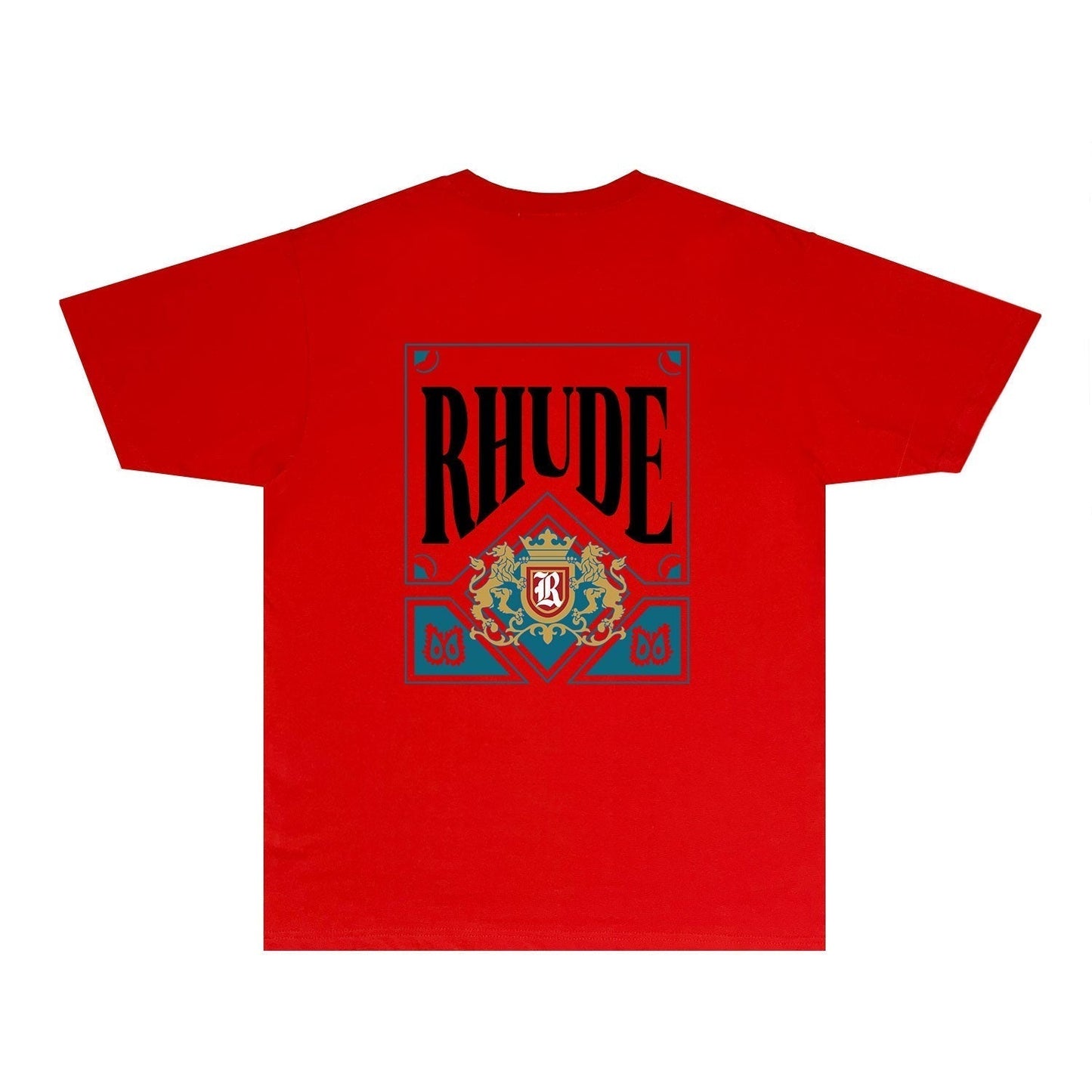 Rhude T-shirts Printed Trendy Pure Cotton