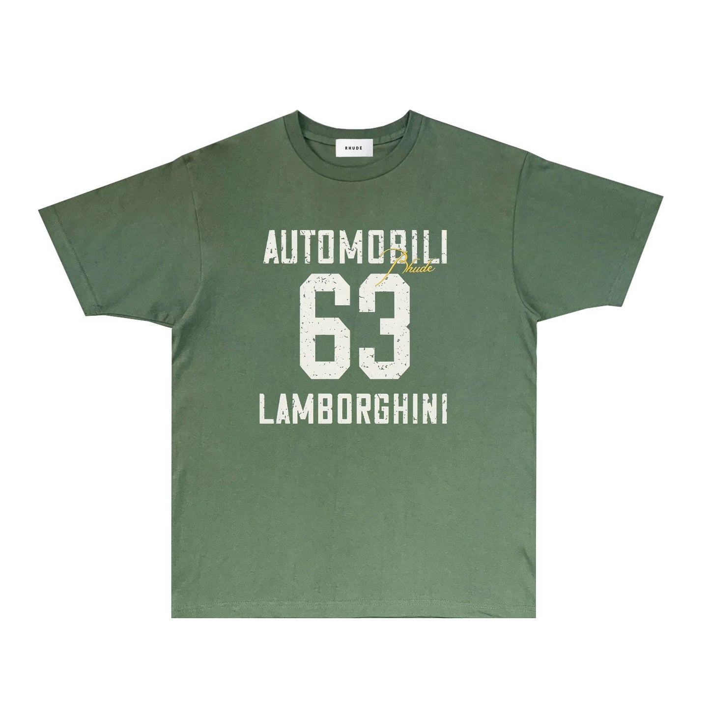 Rhude T-shirts Printed Trendy Pure Cotton