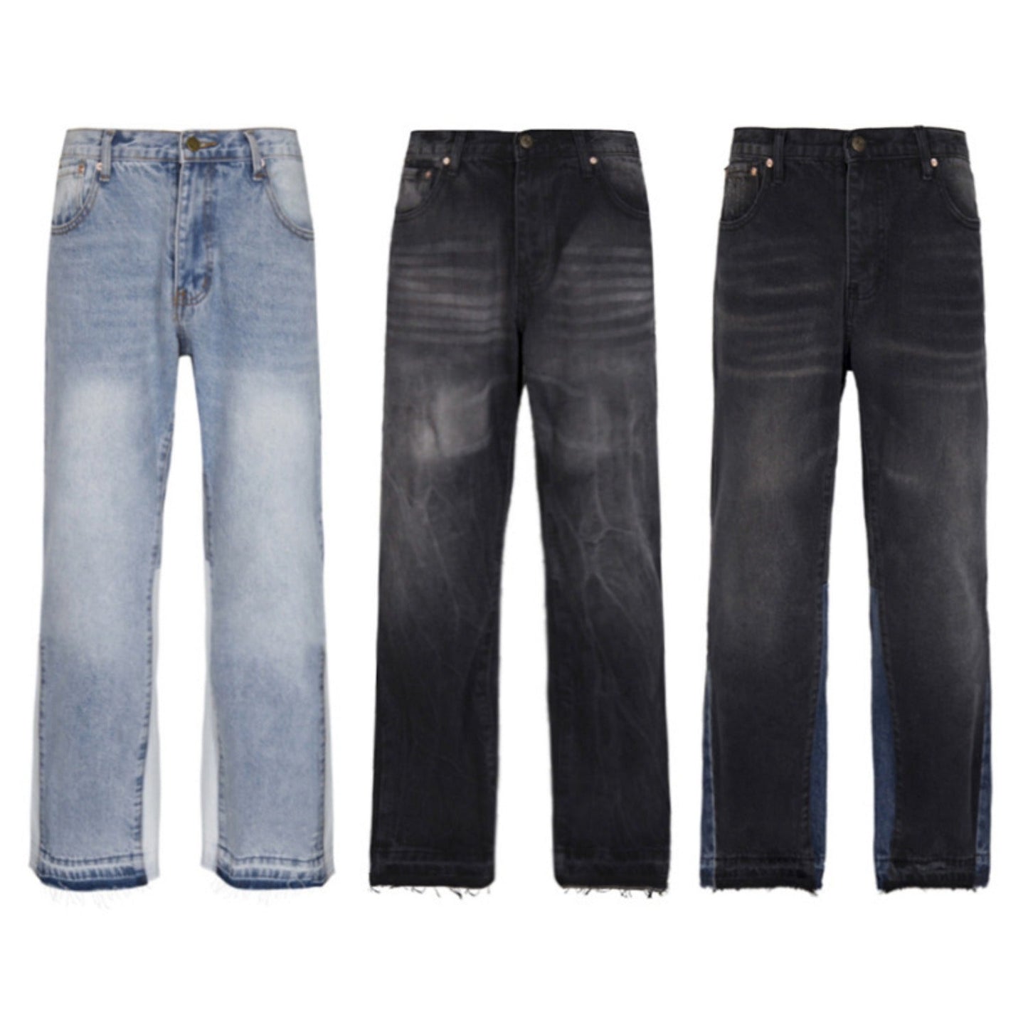 Gallery Dept Jeans Color-matching Flared Jeans Floor-mopping Straight Pants
