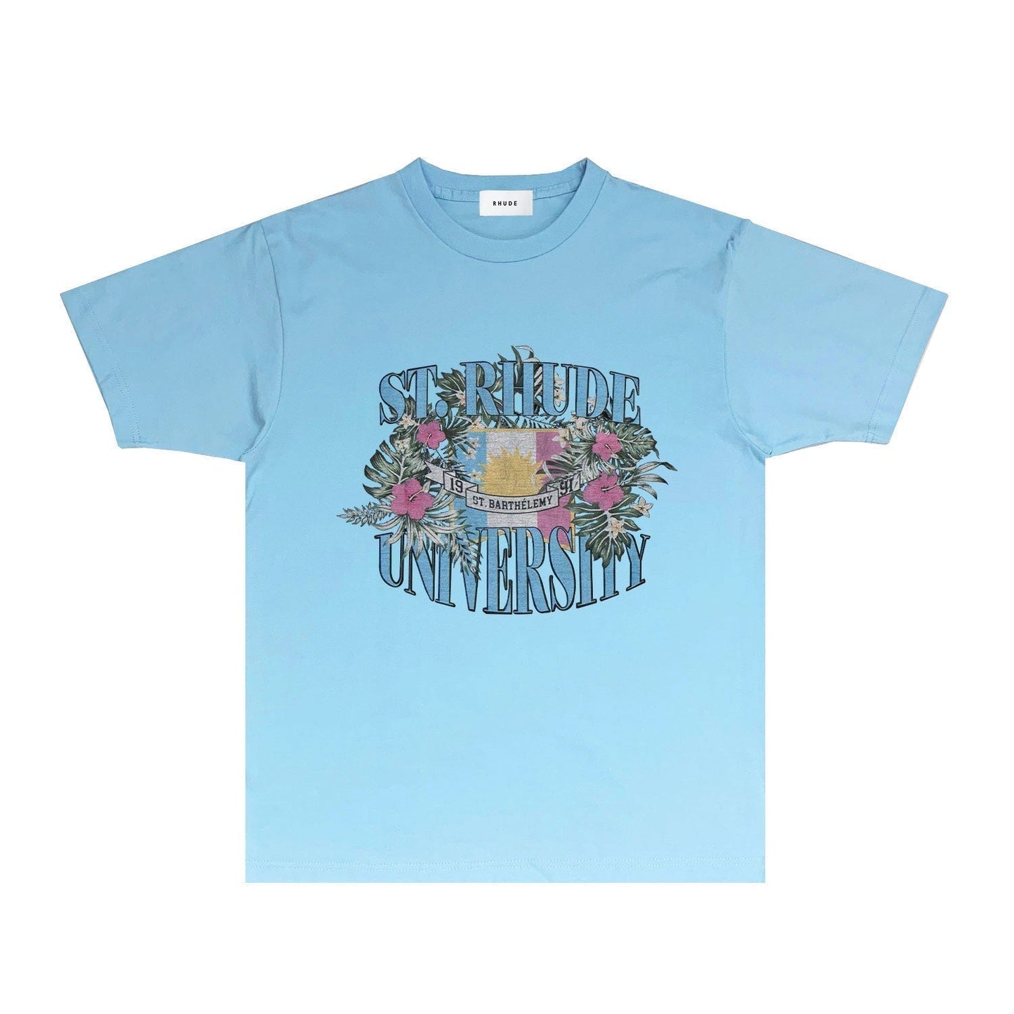 Rhude T-shirts Printed Trendy Pure Cotton