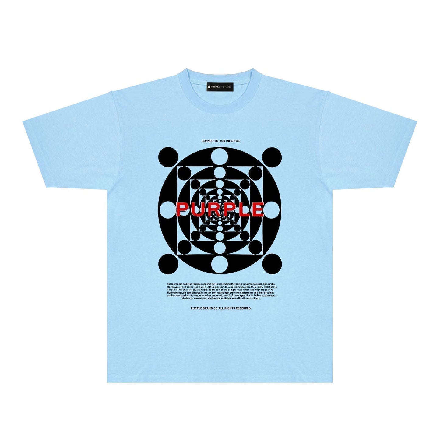PURPLE  fashion T-shirt