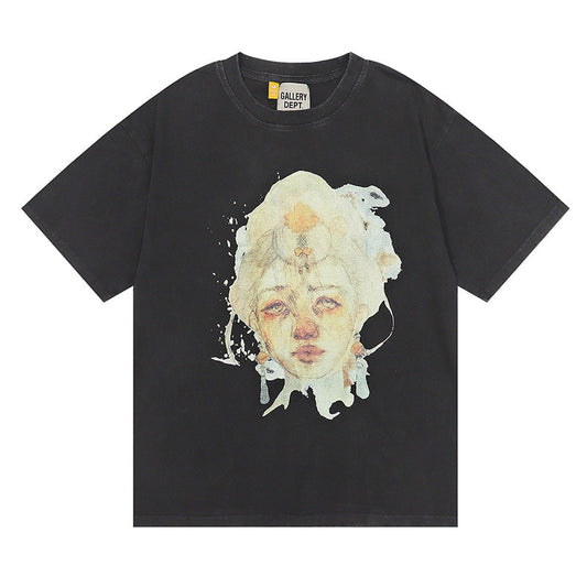 Gallery Dept T-shitrs Vintage Print Short Sleeves Lining