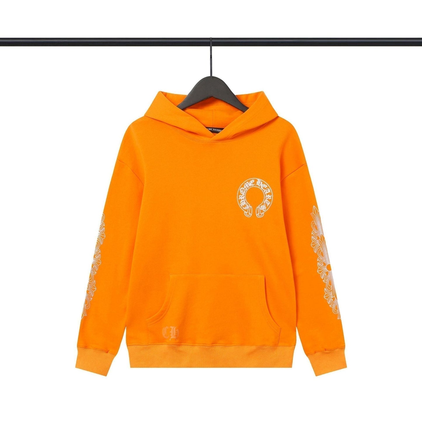 Chrome Heart Hoodie Chrome Hearts Casual Print Casual Hooded Sweater
